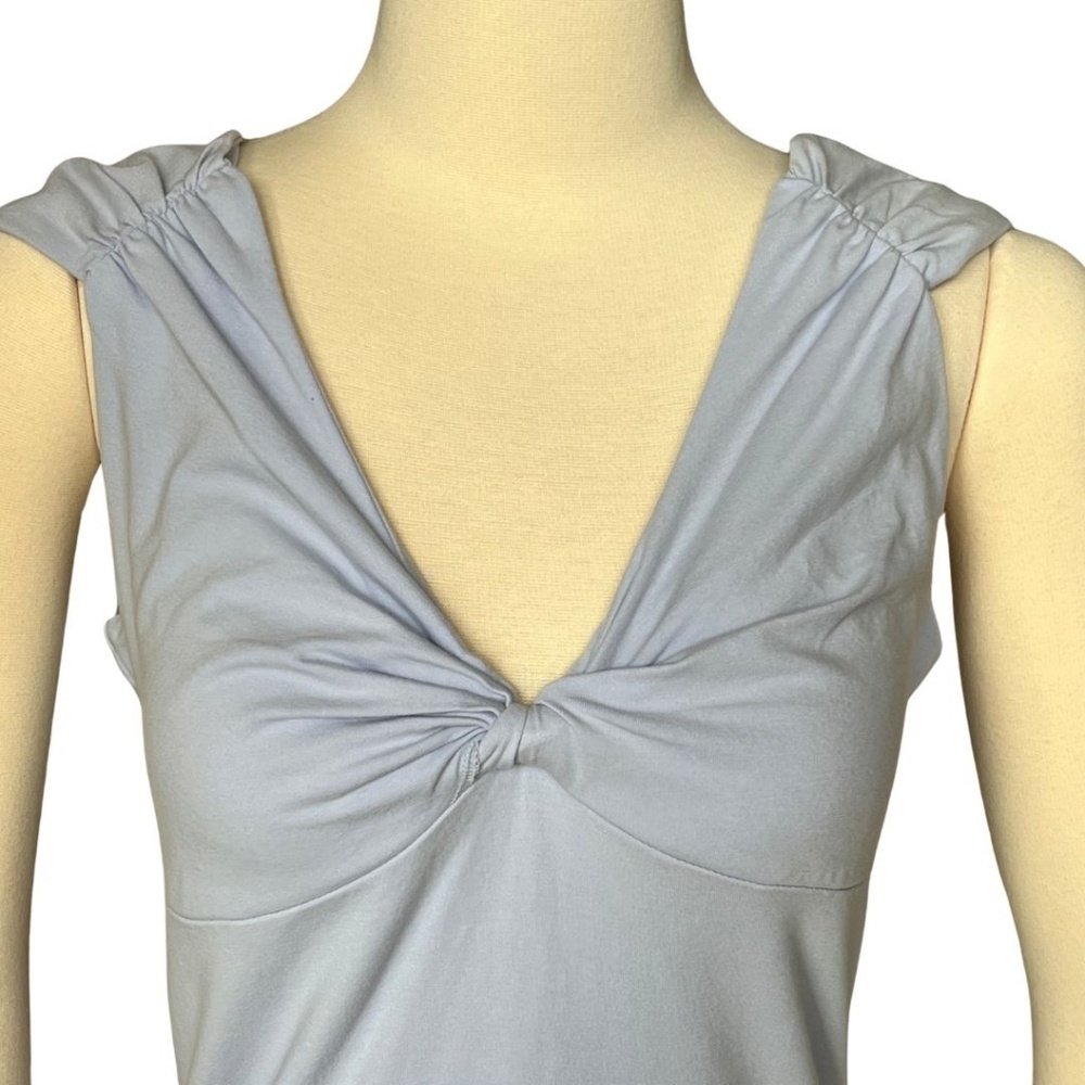 The Limited Blue Twist Front V-Neck Top Size Large NWT - Picture 2 of 10